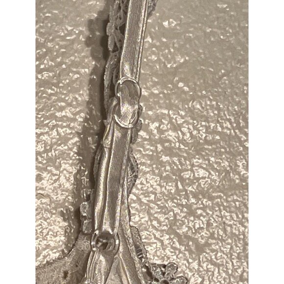 VTG L GLAMOROUS BLOSSOM INTIMATES White Satin Lace Chemise Nightgown Feminine - Picture 10 of 16